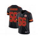 Youth Nike Kansas City Chiefs #56 Derrick Johnson Limited Black Rush NFL Jersey