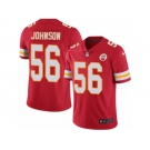 Youth Nike Kansas City Chiefs #56 Derrick Johnson Limited Red Rush NFL Jersey