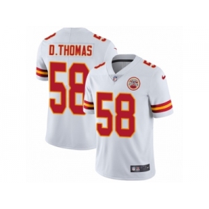 Youth Nike Kansas City Chiefs #58 Derrick Thomas Vapor Untouchable Limited White NFL Jersey