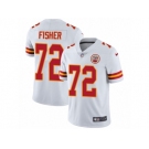 Youth Nike Kansas City Chiefs #72 Eric Fisher Vapor Untouchable Limited White NFL Jersey