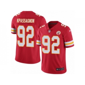 Youth Nike Kansas City Chiefs #92 Tanoh Kpassagnon Limited Red Rush NFL Jersey