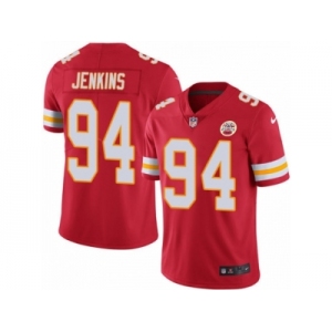 Youth Nike Kansas City Chiefs #94 Jarvis Jenkins Limited Red Rush NFL Jersey