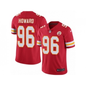 Youth Nike Kansas City Chiefs #96 Jaye Howard Limited Red Rush NFL Jersey