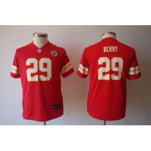 nike youth nfl jerseys kansas city chiefs #29 berry red[nike]