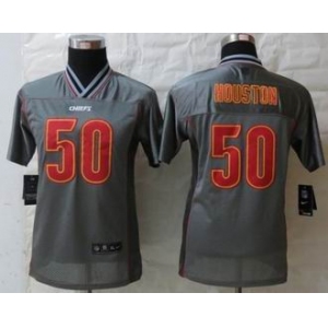 nike youth nfl jerseys kansas city chiefs #50 houston grey[nike vapor][houston]