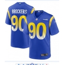 Los Angeles Rams #90 Michael Brockers  Blue 2021 Game Jersey