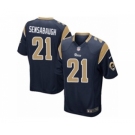 Men's Nike Los Angeles Rams #21 Coty Sensabaugh Game Navy Blue Team Color NFL Jersey