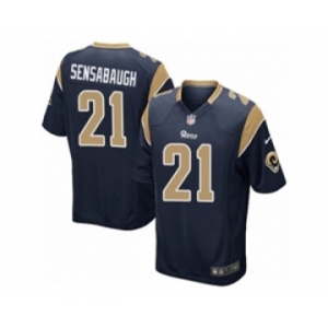 Men's Nike Los Angeles Rams #21 Coty Sensabaugh Game Navy Blue Team Color NFL Jersey