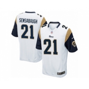 Men's Nike Los Angeles Rams #21 Coty Sensabaugh Game White NFL Jersey