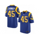 Men's Nike Los Angeles Rams #45 Zach Laskey Game Royal Blue Alternate NFL Jersey