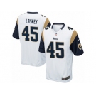 Men's Nike Los Angeles Rams #45 Zach Laskey Game White NFL Jersey