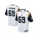 Men's Nike Los Angeles Rams #69 Cody Wichmann Game White NFL Jersey