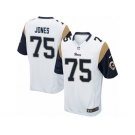 Men's Nike Los Angeles Rams #75 Deacon Jones Game White NFL Jersey