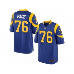 Men's Nike Los Angeles Rams #76 Orlando Pace Game Royal Blue Alternate NFL Jersey