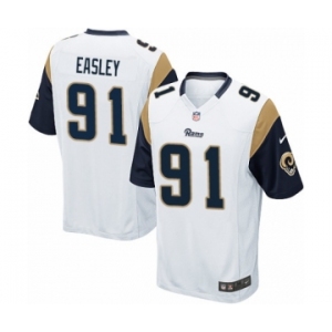 Men's Nike Los Angeles Rams #91 Dominique Easley Game White NFL Jersey