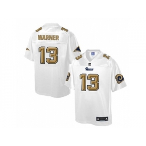 Nike St.Louis Rams #13 Kurt Warner White Men's NFL Pro Line Fashion Game Jersey
