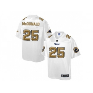 Nike St.Louis Rams #25 T.J. McDonald White Men's NFL Pro Line Fashion Game Jersey