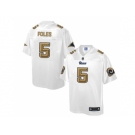 Nike St.Louis Rams #5 Nick Foles White Men's NFL Pro Line Fashion Game Jersey