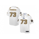 Nike St.Louis Rams #73 Greg Robinson White Men's NFL Pro Line Fashion Game Jersey