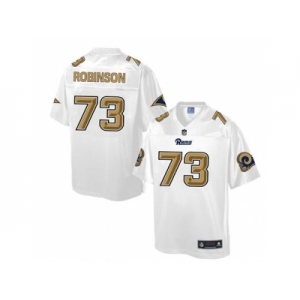 Nike St.Louis Rams #73 Greg Robinson White Men's NFL Pro Line Fashion Game Jersey