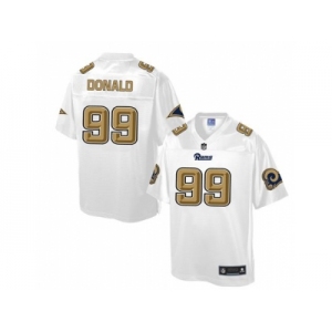 Nike St.Louis Rams #99 Aaron Donald White Men's NFL Pro Line Fashion Game Jersey