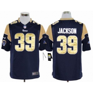nike nfl jerseys st. louis rams #39 jackson blue[game]