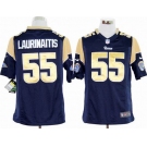 nike nfl jerseys st. louis rams #55 laurinaitis blue[game]