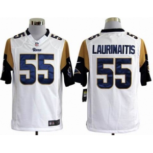 nike nfl jerseys st. louis rams #55 laurinaitis white[game]