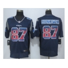 2015 new nike new england patriots #87 gronkowski navy blue strobe jerseys[limited]