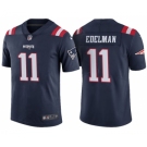 Men New England Patriots #11 Julian Edelman Navy Color Rush Limited Jersey