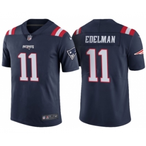 Men New England Patriots #11 Julian Edelman Navy Color Rush Limited Jersey