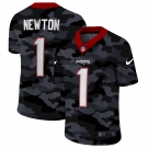 Men New Nike New England Patriots #1 Newton 2020 Nike Camo Salute to Service Limited Jersey