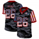 Men New Nike New England Patriots #26 Michel 2020 Nike USA Camo Salute to Service Limited Jersey