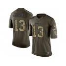 Men Nike New England Patriots #13 Phillip Dorsett Limited Green Salute to Service NFL Jersey