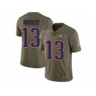 Men Nike New England Patriots #13 Phillip Dorsett Limited Olive 2017 Salute to Service NFL Jersey