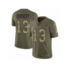 Men Nike New England Patriots #13 Phillip Dorsett Limited Olive Camo 2017 Salute to Service NFL Jersey