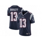 Men Nike New England Patriots #13 Phillip Dorsett Navy Blue Team Color Vapor Untouchable Limited Player NFL Jersey