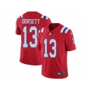 Men Nike New England Patriots #13 Phillip Dorsett Red Alternate Vapor Untouchable Limited Player NFL Jersey