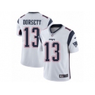 Men Nike New England Patriots #13 Phillip Dorsett White Vapor Untouchable Limited Player NFL Jersey