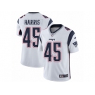 Men Nike New England Patriots #45 David Harris White Vapor Untouchable Limited Player NFL Jersey