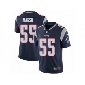 Men Nike New England Patriots #55 Cassius Marsh Navy Blue Team Color Vapor Untouchable Limited Player NFL Jersey