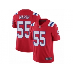 Men Nike New England Patriots #55 Cassius Marsh Red Alternate Vapor Untouchable Limited Player NFL Jersey