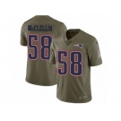 Men Nike New England Patriots #58 Shea McClellin Limited Olive 2017 Salute to Service NFL Jersey