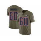 Men Nike New England Patriots #60 David Andrews Limited Olive 2017 Salute to Service NFL Jersey