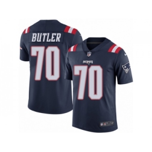 Men Nike New England Patriots #70 Adam Butler Limited Navy Blue Rush Vapor Untouchable NFL Jersey