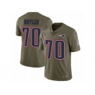 Men Nike New England Patriots #70 Adam Butler Limited Olive 2017 Salute to Service NFL Jersey