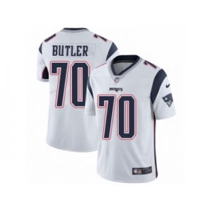 Men Nike New England Patriots #70 Adam Butler White Vapor Untouchable Limited Player NFL Jersey