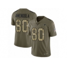 Men Nike New England Patriots #80 Danny Amendola Limited Olive Camo 2017 Salute to Service NFL Jersey