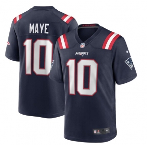 Mens New England Patriots #10 Drake Maye Nike Navy Vapor Untouchable Limited Jersey