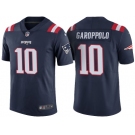 Men's New England Patriots #10 Jimmy Garoppolo Navy Color Rush Limited Jersey